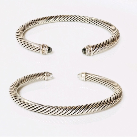 David Yurman | Jewelry | David Yurman Prasiolite Diamond Cable Cuff ...